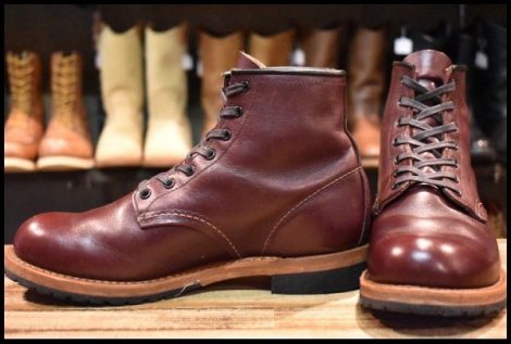 【7D 美品 18年】レッドウィング 9411 ベックマン ブラックチェリー フェザーストーン プレーントゥ 9011 ブーツ redwing HOPESMORE