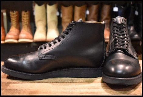 【9D 美品 15年】レッドウィング 9197 ポストマン 黒 ブラック シャパラル プレーントゥ レースアップ ブーツ redwing HOPESMORE