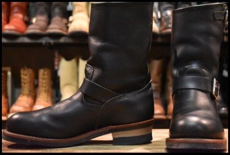 【10D 良品 11年】レッドウィング 9085 エンジニア 黒 ブラック ハーネス スチールトゥ 2268 ブーツ redwing HOPESMORE