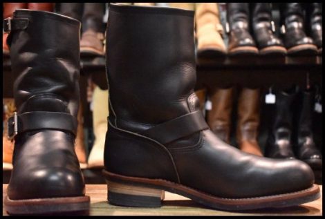 【10D 良品 11年】レッドウィング 9085 エンジニア 黒 ブラック ハーネス スチールトゥ 2268 ブーツ redwing HOPESMORE