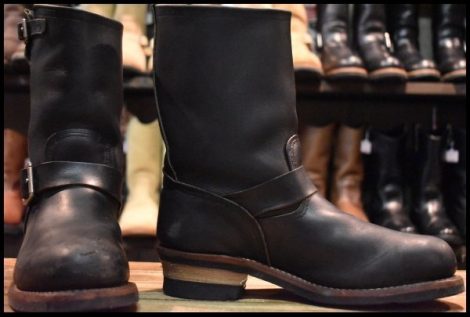 【8D 良品 11年】レッドウィング 9085 エンジニア 黒 ブラックハーネス スチールトゥ ブーツ redwing 2268 HOPESMORE