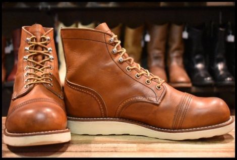 【8.5D 箱付 良品 23年】レッドウィング 8089 アイアンレンジャー オロレガシー 茶 編み上げ レースアップ ブーツ redwing HOPESMORE