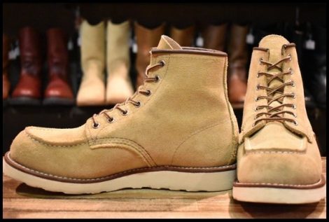 【8.5D 美品 22年】レッドウィング 8833 スエード アイリッシュセッター ホーソーン ラフアウト モック ブーツ redwing 8173 HOPESMORE