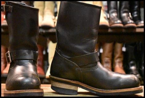【5.5D 良品 06年】レッドウィング 2268 エンジニア 黒 ブラッククローム スチールトゥ ブーツ redwing HOPESMORE