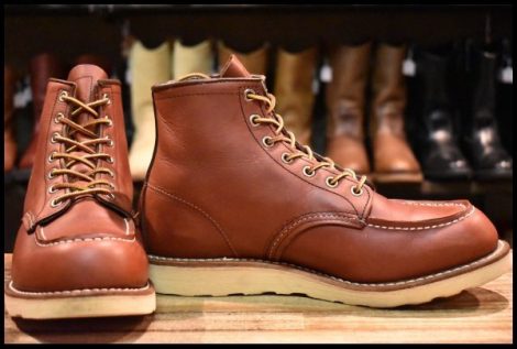 【8.5D 良品 12年】レッドウィング 9106 アイリッシュセッター 赤茶 レッド ブラウン モックトゥ 8875 ブーツ redwing HOPESMORE