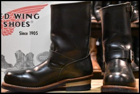 【8D 箱付 良品 08年】レッドウィング 2268 エンジニア 黒 ブラッククローム スチールトゥ ブーツ redwing HOPESMORE