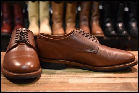 【9D 美品 20年】レッドウィング 9430 ウィリストンオックスフォード チーク フェザーストーン 短靴 ブーツ redwing HOPESMORE