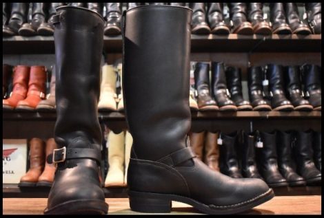 【11.5D 良品 06年】WESCO ウエスコ カスタムボス ロング ブラック 黒 ロングハイト ビブラム430 エンジニア ブーツ BOSS HOPESMORE