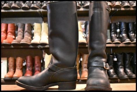 【11.5D 良品 06年】WESCO ウエスコ カスタムボス ロング ブラック 黒 ロングハイト ビブラム430 エンジニア ブーツ BOSS HOPESMORE