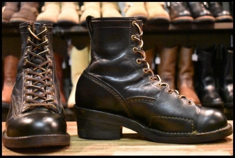 【8E 良品 限定モデル 09年】WESCO ウエスコ Dirt Master ダートマスター 黒 ブラック ホースハイド ジョブマスター ブーツ HOPESMORE