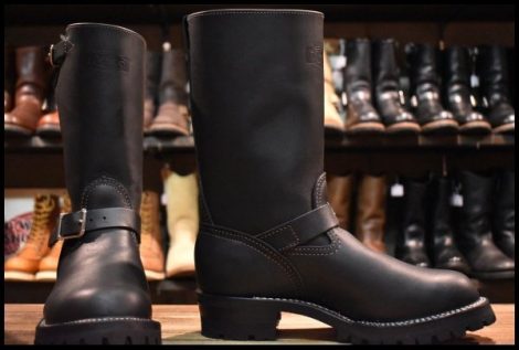 【9E 未使用】WESCO ウエスコ ストックボス ブラック 黒 11インチハイト ビブラム100シングル ブーツ BOSS HOPESMORE