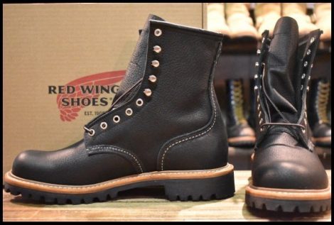 【9D 箱付 未使用 25年】レッドウィング 4501 ロガー 黒 ブラック オイルスリック ノンスチールトゥ ブーツ redwing 2218 HOPESMORE