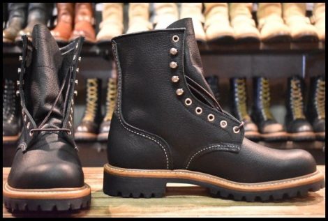 【9D 箱付 未使用 25年】レッドウィング 4501 ロガー 黒 ブラック オイルスリック ノンスチールトゥ ブーツ redwing 2218 HOPESMORE