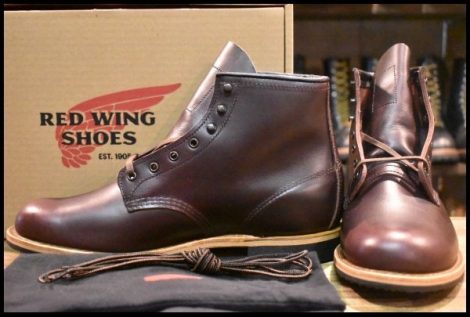 【9.5D 箱付 未使用 24年】レッドウィング 9419 ベックマン ブラックチェリー エクスカリバー プレーントゥ ブーツ redwing HOPESMORE