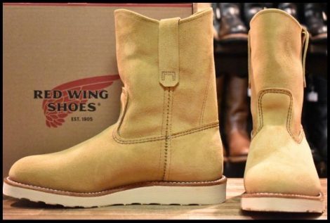【8.5E 箱付 未使用 26年】レッドウィング 8168 スエード ペコス ホーソーンアビレーンラフアウト ブーツ redwing pecos HOPESMORE
