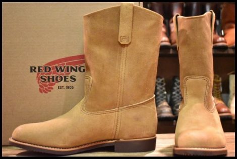 【10E 箱付 未使用 25年】レッドウィング 8060 スエード ペコス ホーソーン ミュールスキナー 8156 ブーツ redwing pecos HOPESMORE