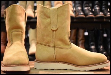 【8.5E 箱付 未使用 26年】レッドウィング 8168 スエード ペコス ホーソーンアビレーンラフアウト ブーツ redwing pecos HOPESMORE