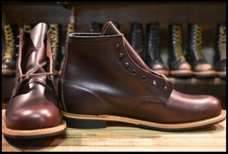 【10D 箱付 未使用 24年】レッドウィング 9419 ベックマン ブラックチェリー エクスカリバー プレーントゥ ブーツ redwing HOPESMORE