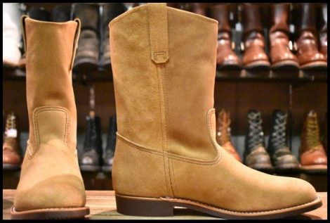 【10E 箱付 未使用 25年】レッドウィング 8060 スエード ペコス ホーソーン ミュールスキナー 8156 ブーツ redwing pecos HOPESMORE