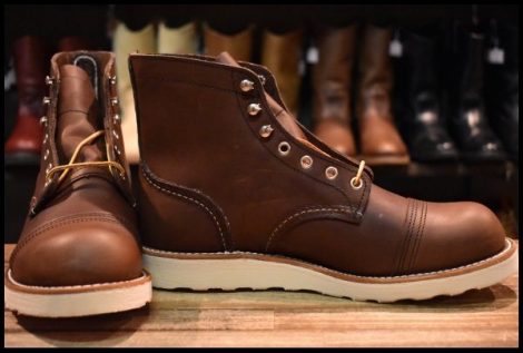 【8D 箱付 未使用 23年】レッドウィング 8088 アイアンレンジャー アンバーハーネス 茶 編み上げ レースアップ ブーツ redwing HOPESMORE
