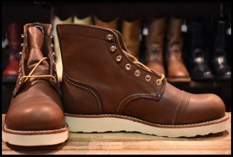 【7.5D 箱付 未使用 23年】レッドウィング 8088 アイアンレンジャー アンバーハーネス 茶 編み上げ レースアップ ブーツ redwing HOPESMORE