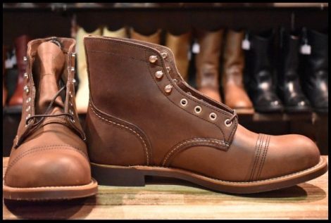 【10.5D 箱付 未使用 26年】レッドウィング 8111 アイアンレンジャー アンバー ハーネス キャップトゥ ブラウン ブーツ redwing HOPESMORE