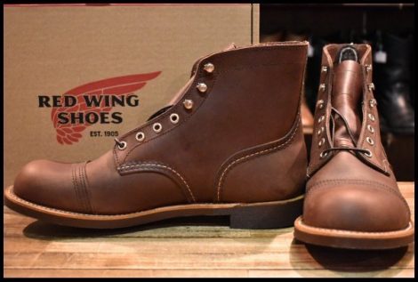 【10D 箱付 未使用 26年】レッドウィング 8111 アイアンレンジャー アンバー ハーネス キャップトゥ ブラウン ブーツ redwing HOPESMORE