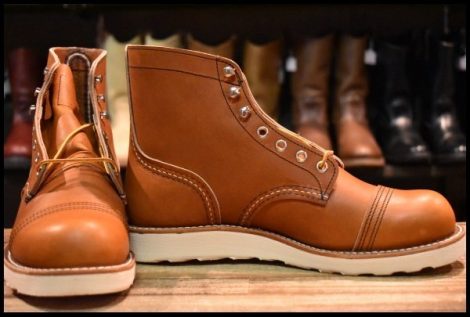 【7D 箱付 未使用 24年】レッドウィング 8089 アイアンレンジャー オロレガシー 茶 編み上げ レースアップ ブーツ redwing HOPESMORE