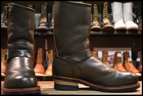 【7.5D 良品 PT99刺繍】レッドウィング 8273 エンジニア 緑 カンガタン グリーン スチールトゥ ブーツ redwing HOPESMORE