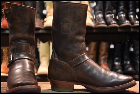【9.5 良品】CLINCH クリンチ エンジニア クラシックナロー 11インチハイト ブーツ BRASS ブラス HOPESMORE