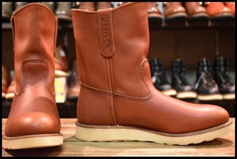 【8E 良品 08年】レッドウィング 8866 ペコス 赤茶 オロラセット クッションソール ブーツ redwing pecos HOPESMORE