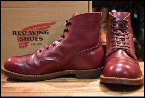 【9D 箱付 良品 15年】レッドウィング 8012 アイアンレンジ マンソン バーガンディ セトラー キャップトゥ ブーツ redwing HOPESMORE