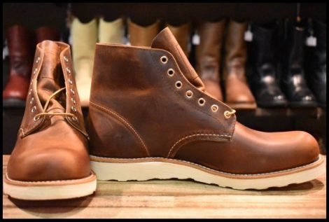 【10D 箱付 未使用 25年】レッドウィング 9111 アイリッシュセッター 茶 カッパー ラフ＆タフ プレーントゥ ブーツ redwing HOPESMORE