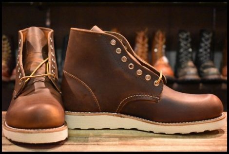 【8D 箱付 未使用 26年】レッドウィング 9111 アイリッシュセッター 茶 カッパー ラフ＆タフ プレーントゥ ブーツ redwing HOPESMORE
