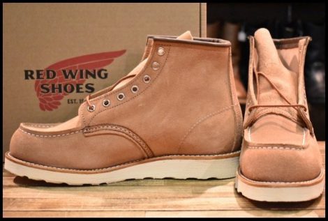 【9D 箱付 未使用 23年】レッドウィング 8208 アイリッシュセッター ダスティローズ ラフアウト ピンク ブーツ redwing HOPESMORE
