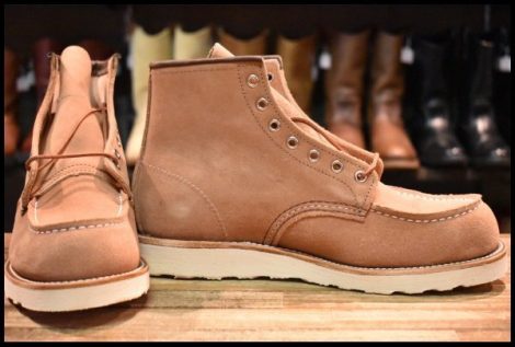 【9D 箱付 未使用 23年】レッドウィング 8208 アイリッシュセッター ダスティローズ ラフアウト ピンク ブーツ redwing HOPESMORE