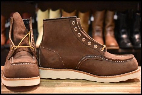 【8D 箱付 未使用 25年】レッドウィング 8836 スエード アイリッシュセッター チョコレート ミュールスキナー 茶 ブーツ redwing HOPESMORE