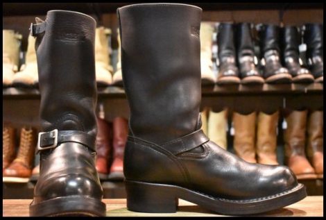 【9D 良品 10年】WESCO ウエスコ ボス ブラック 黒 11インチハイト ビブラム430ダブル ブーツ BOSS エンジニア HOPESMORE