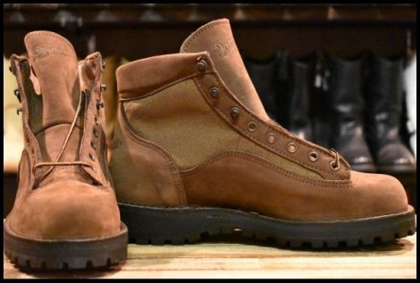 【7.5EE DEAD 白タグ】Danner ダナーライト2 33000X ヌバック 茶 ブラウン ゴアテックス GORE-TEX レースアップ ブーツ HOPESMORE
