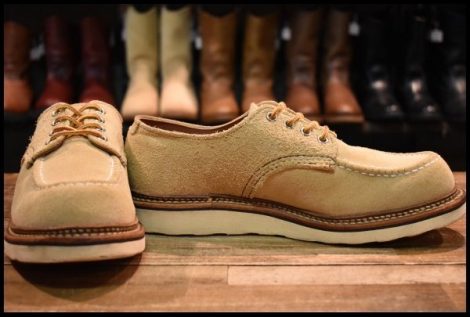 【8D 良品 14年】レッドウィング 8097 スエード オックスフォード ラフアウト モックトゥ 短靴 ローカット ブーツ redwing HOPESMORE