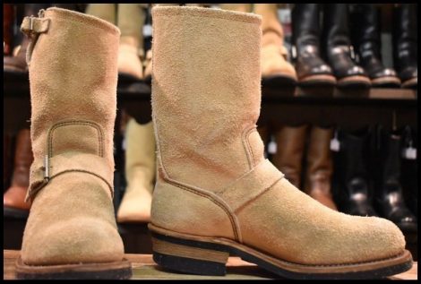 【7D 良品 PT83】レッドウィング 8268 スエードエンジニア タンラフアウト スチールトゥ プルオン ブーツ redwing HOPESMORE
