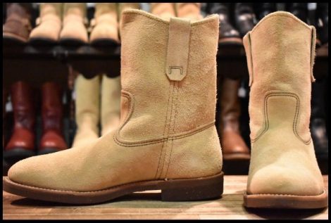 【8E 良品 羽タグ 97年】レッドウィング 1188 スエード ペコス タン ラフアウト ベージュ ブーツ redwing pecos HOPESMORE
