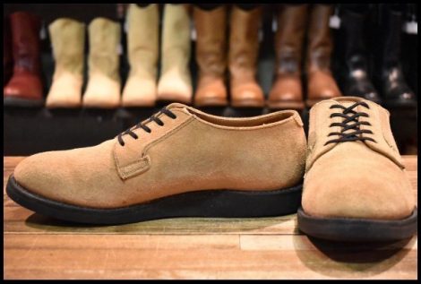【9D 良品 12年】レッドウィング 9103 ポストマン オックスフォード サンド モハヴェ ラフアウト 短靴 ブーツ redwing HOPESMORE