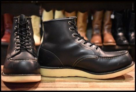 【9EE 良品 羽タグ 99年】レッドウィング 8130 アイリッシュセッター 黒 ブラッククローム モック 8179 ブーツ redwing HOPESMORE