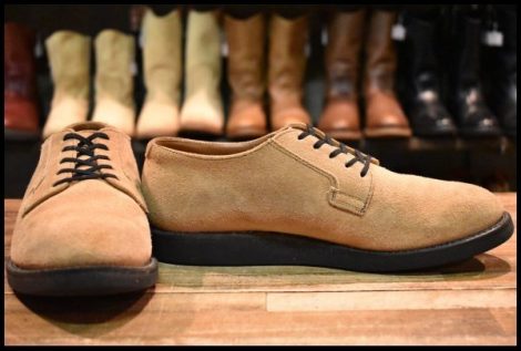 【9D 良品 12年】レッドウィング 9103 ポストマン オックスフォード サンド モハヴェ ラフアウト 短靴 ブーツ redwing HOPESMORE