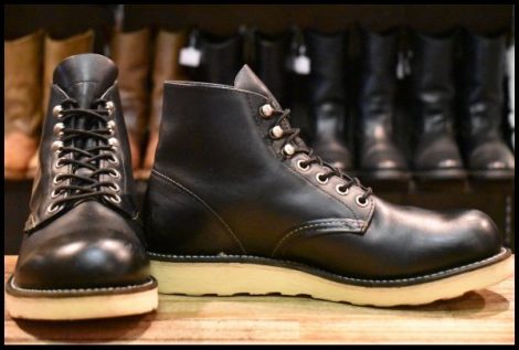 【6.5D 良品 04年】レッドウィング 8165 アイリッシュセッター 黒 ブラッククローム プレーントゥ ブーツ redwing HOPESMORE