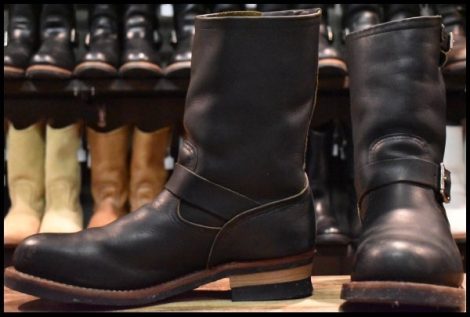 【11D 良品 11年】レッドウィング 9085 エンジニア 黒 ブラック ハーネス スチールトゥ ブーツ redwing 2268 HOPESMORE