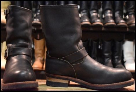 【11D 良品 11年】レッドウィング 9085 エンジニア 黒 ブラック ハーネス スチールトゥ ブーツ redwing 2268 HOPESMORE