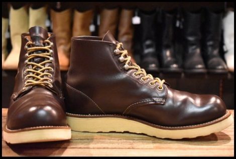 【8D 良品 羽タグ】レッドウィング 8160 アイリッシュセッター ガラスレザー ブラウン 茶 レースアップ ブーツ redwing HOPESMORE
