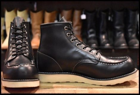 【9D 箱付 美品 犬タグ復刻 19年】レッドウィング 8179 アイリッシュセッター 黒 ブラッククローム 編み上げ ブーツ redwing HOPESMORE